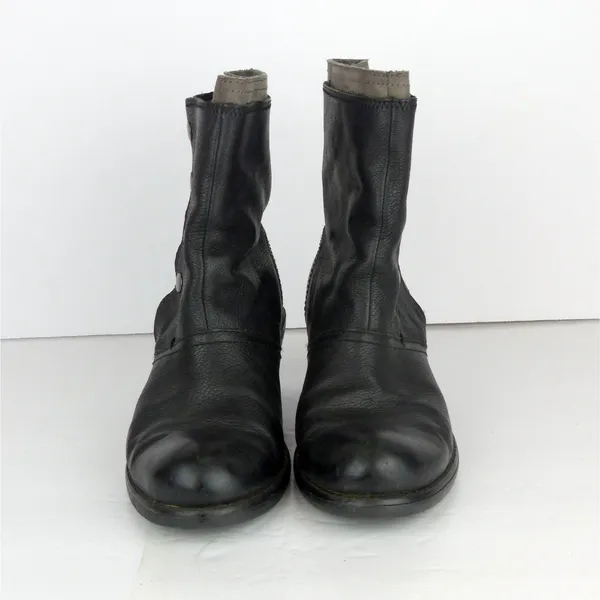 Luxury Rebel Beck Military Boots Women 38.5 8.5US Black Leather Moto Sleaze Rock - Image 5