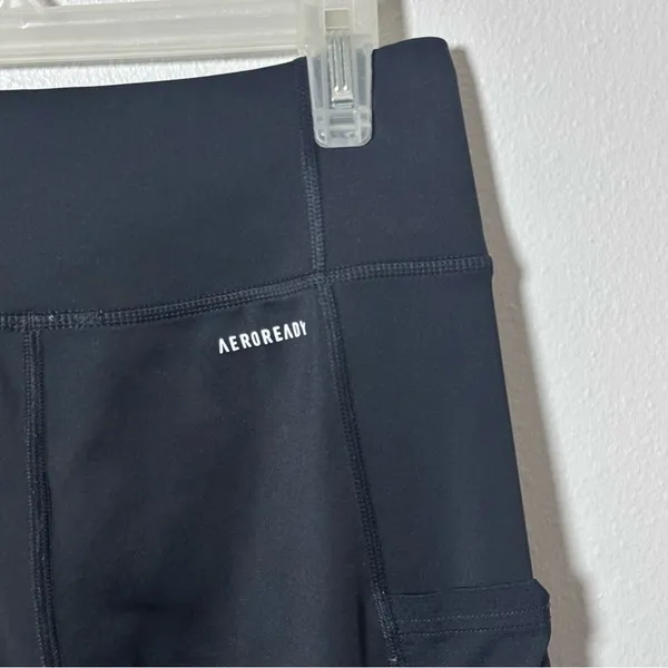 Adidas‎ Women Black Aeroready Athletic Leggings Pants size S - Image 5