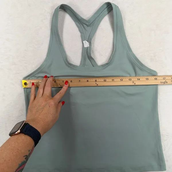 Lululemon 12 Cool Racerback Tank Top Shorter Length Nulu Tidewater Teal Active - Image 7