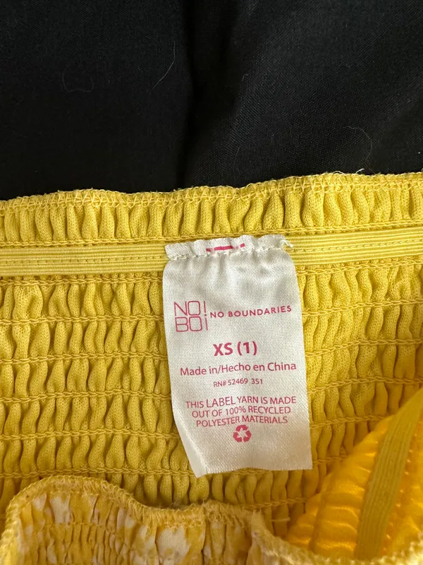 2pc Summer Set Yellow Size XS - Image 2