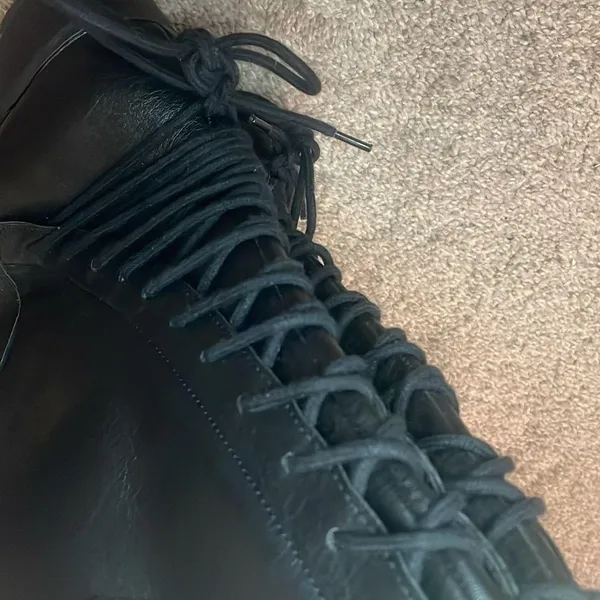 Steve Madden lace up boots black vegan leather 10 - Image 8