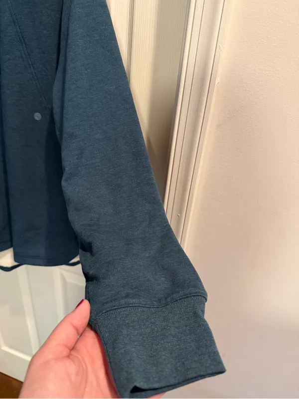 Eddie Bauer Sherpa Lined Hoodie Teal Blue Women’s Size Large Pullover - Image 3