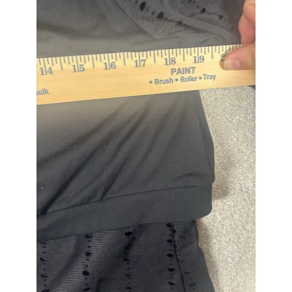fabletics shelby long sleeve‎ top xl Black 2 In One Look - Image 7