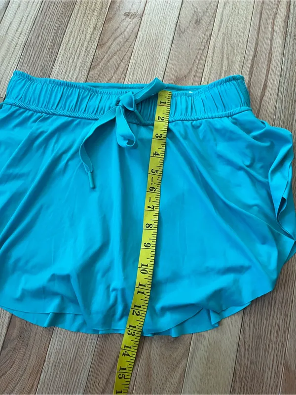 Free People Aqua Blue Tennis Skort Small Athleisure Beach Cover Up Sporty Summer - Image 4