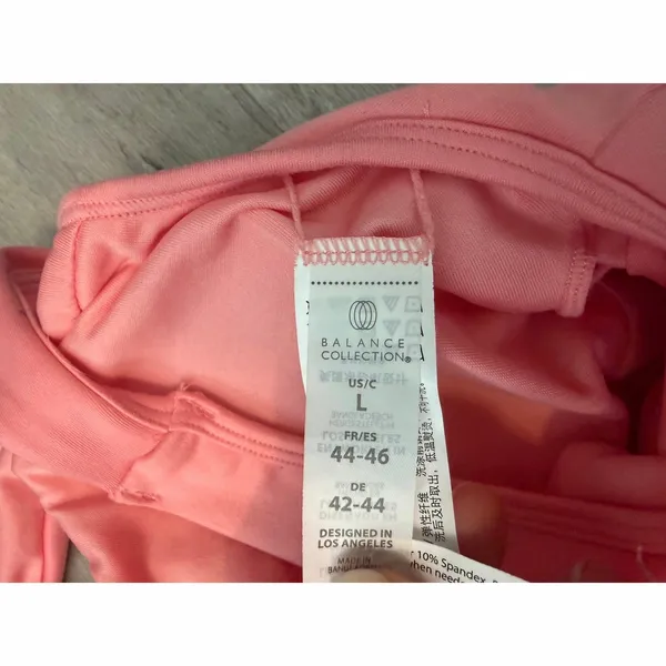 NWT Flamingo Pink Sports Bra Size Large Balance Collection - Image 4