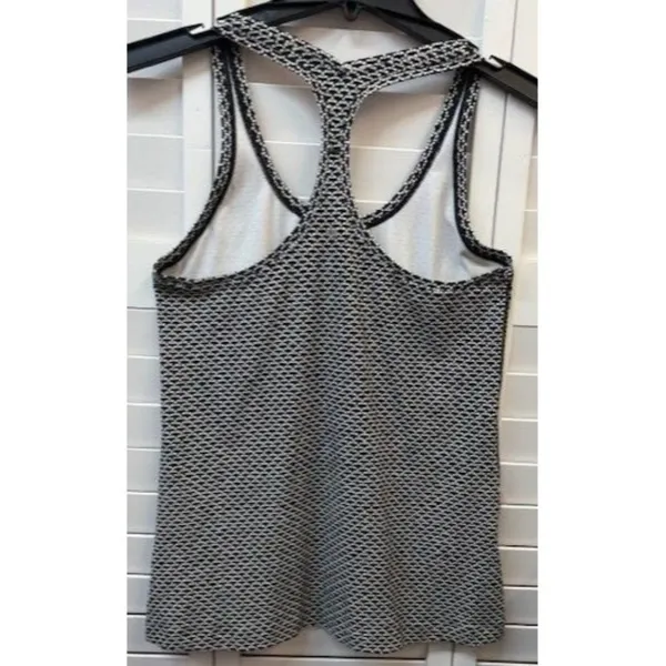 Lululemon Womens Black‎ & White Patterned Racerback Tank Top Size M - Image 2