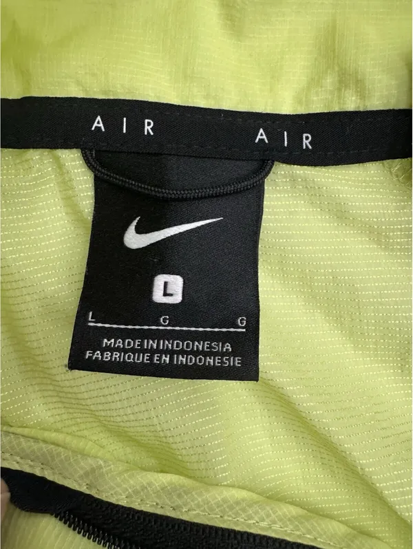 Nike Air Women’s L Volt Neon Yellow Running Jacket Windbreaker Lightweight - Image 11