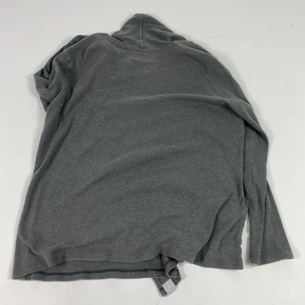 Mercedes-Benz Sweater Womens Large Gray Open Front Cardigan Cotton Logo - Image 8