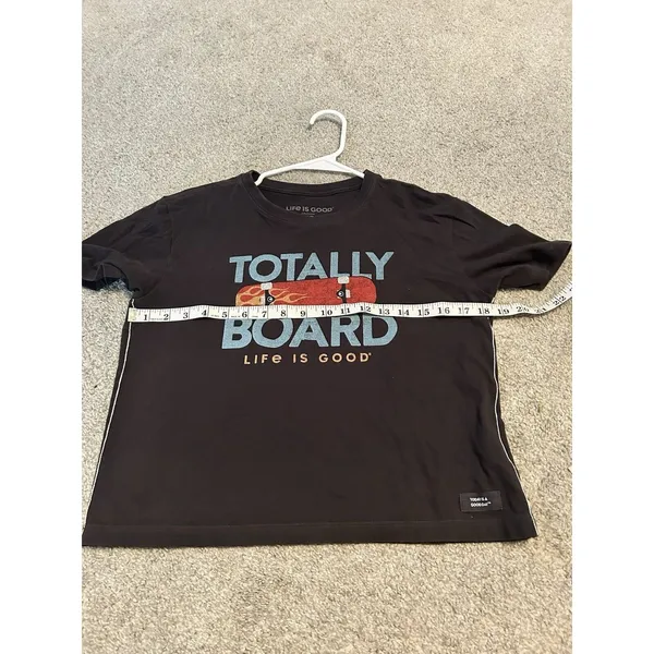 Life Is Good‎ Ladies Tee Shirt Gray XS " Totally Board" ( Pre Owned) - Image 5