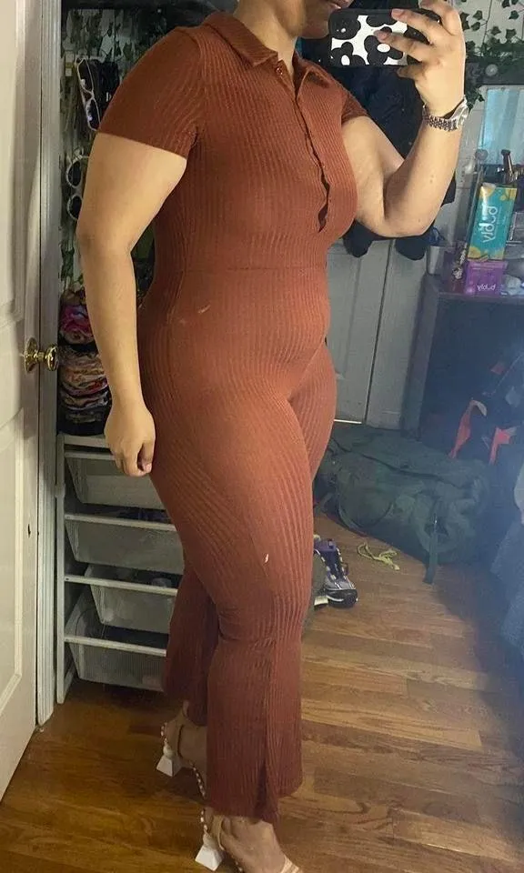 SheIn rib-knit jumpsuit - Image 3