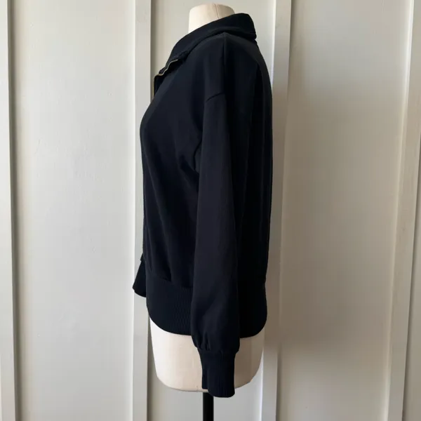 A New Day Black Quarter-Zip Women’s Sweatshirt Medium - Image 8