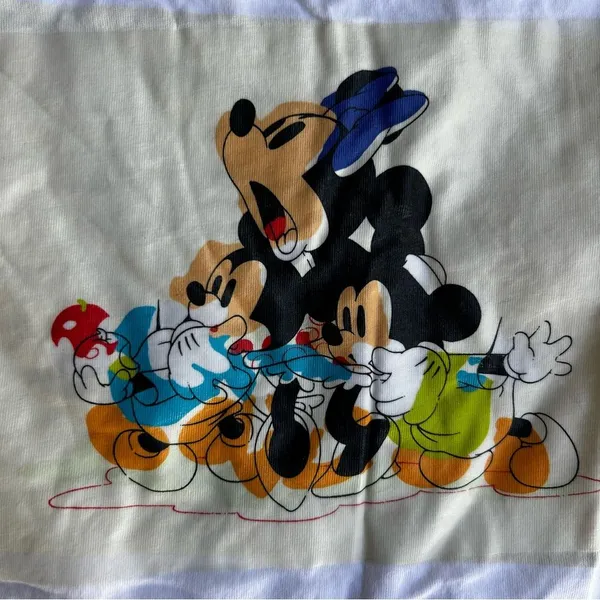 White Mickey Mouse Shirt “Eat an Apple” - Image 5