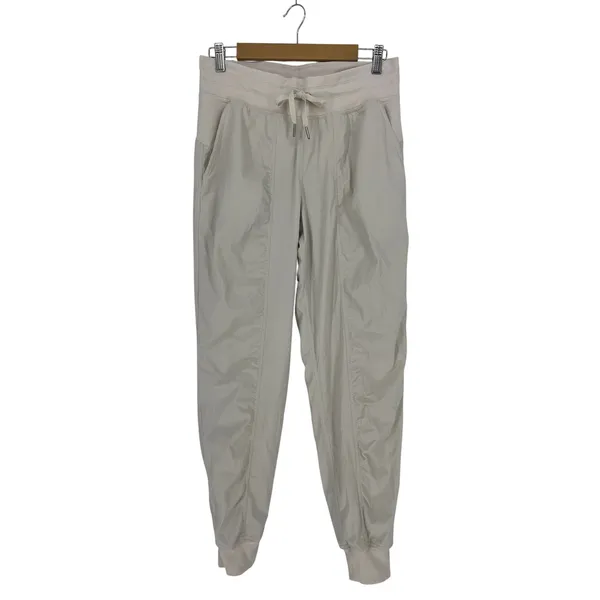 Lululemon Dance Studio Mid-Rise Lined‎ Jogger Raw Linen Size 8 - Image 2
