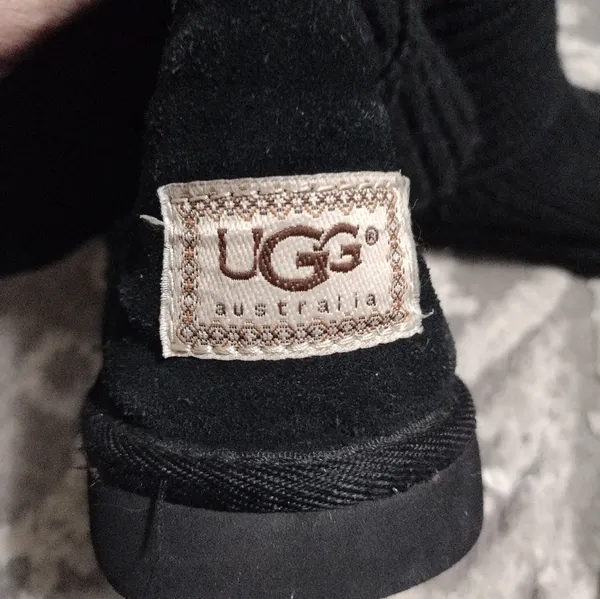 UGG Classic Original Cochet Knit Boots Classic Cardy Women Tall Black - Image 2