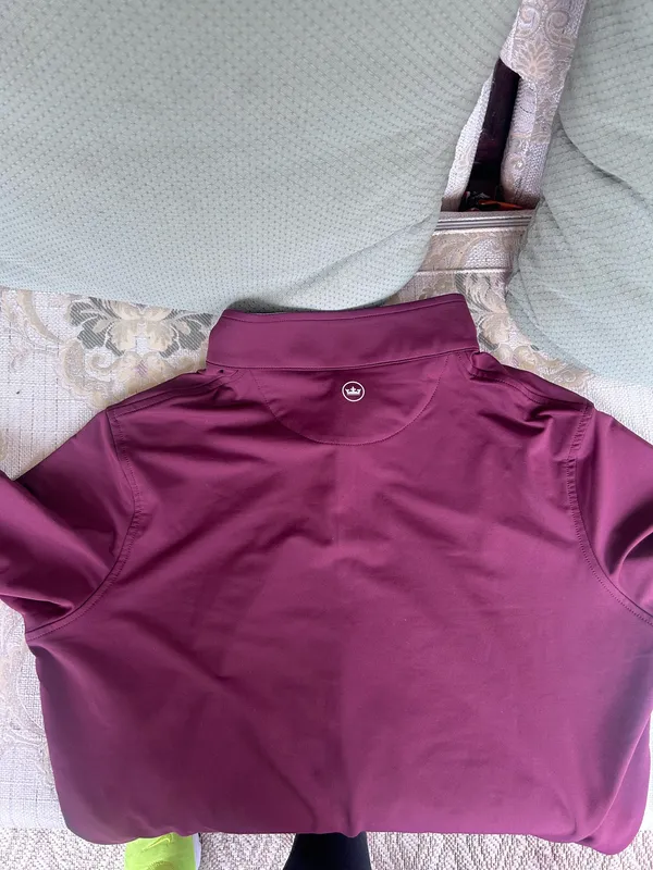 Texas A&M Peter Millar Maroon half zip - Image 2