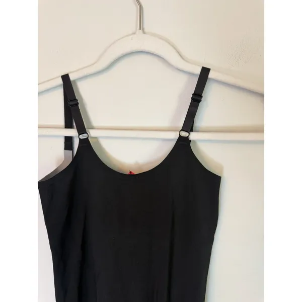 SPANX Black Open Bust Mid Thigh Bodysuit shapewear Size M NEW - Image 9