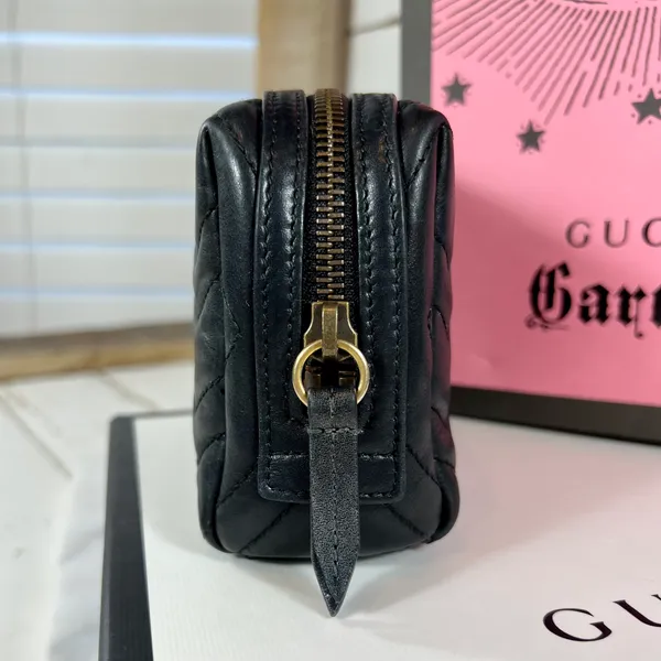 Gucci Calfskin Matelasse GG Marmont Cosmetic Case - Image 4