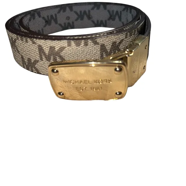 Michael Michael Kors reversible belt with gold buckle ! - Image 7