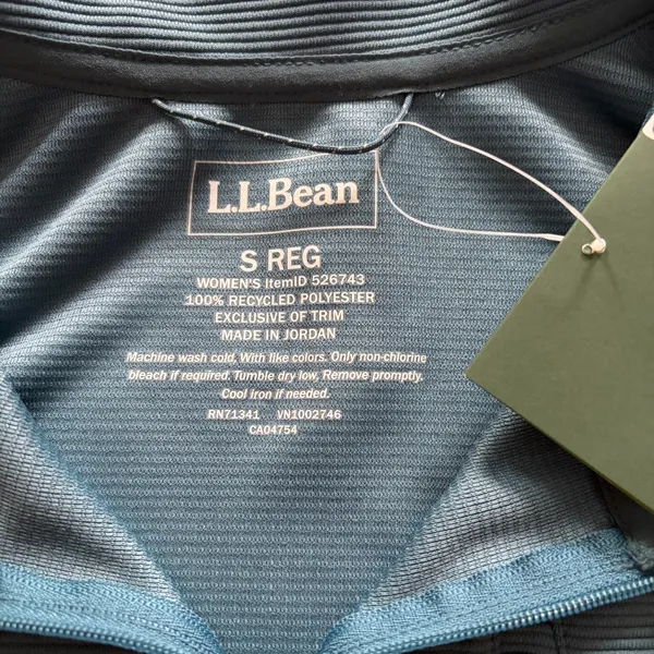 NWT! L.L. Bean Women’s Blue Quarter-Zip Pullover - Image 5