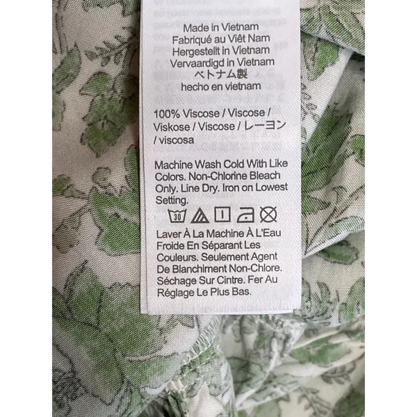 J.Crew Women's Green Floral Ruffle Sleeveless Cami Tank A Line Maxi Dress Size S - Image 6