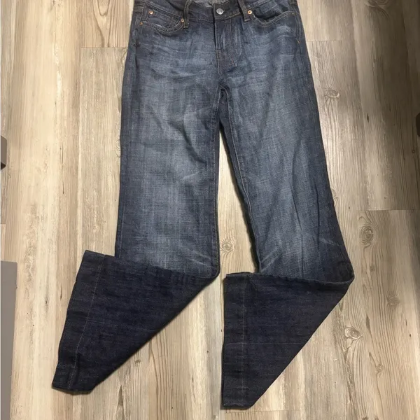 7 For All Man Kind Dark wash flare jeans with a 27”waist and 30" inseam #flares - Image 6