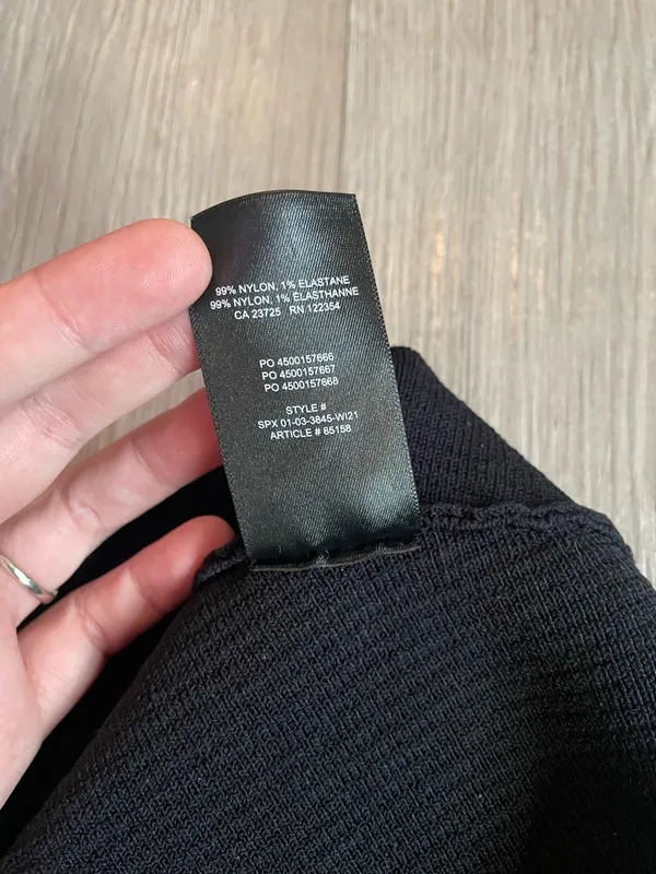 Aritzia Babaton Sculpt Knit Black Cropped Cami Size S - Image 6
