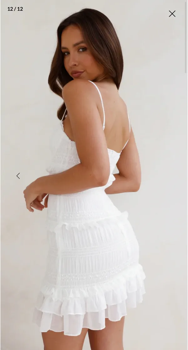 Hello Molly Unique Touch Mini Dress White - Image 2