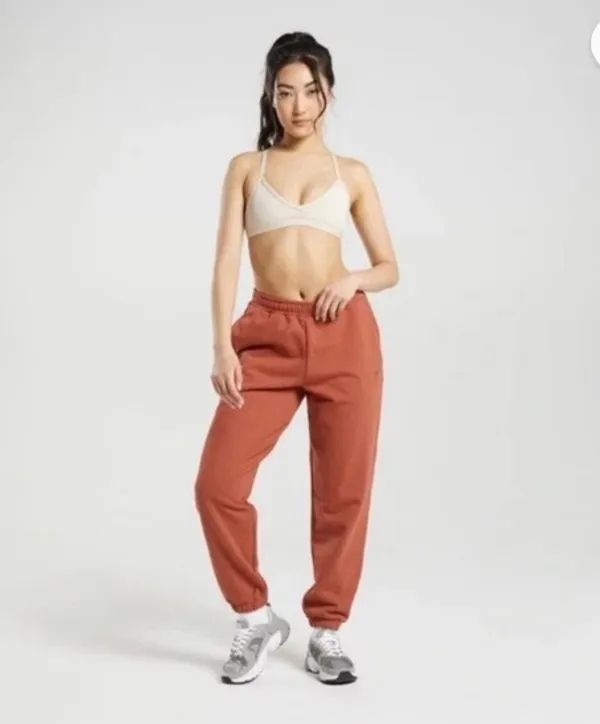 Gymshark Rest Day Sweats 2.0 Joggers Cinnamon Brown Marl - Image 2