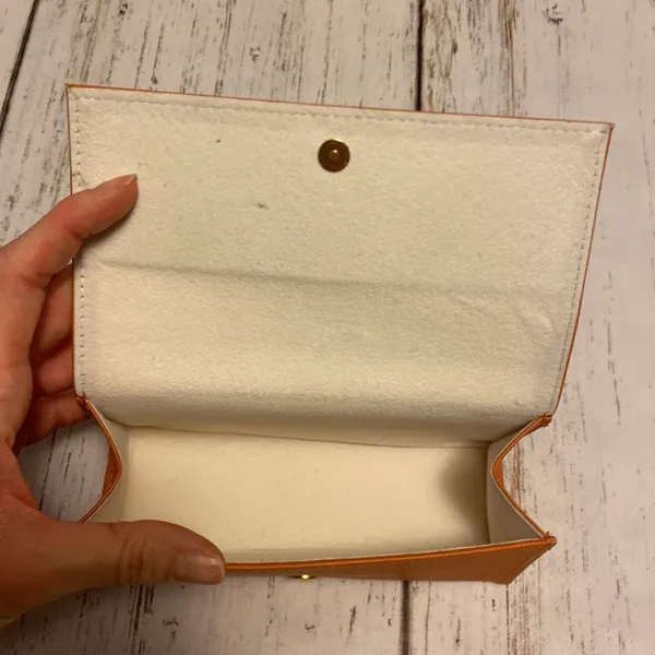 Tory Burch Orange Glasses Sunglasses Case - Image 6