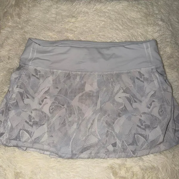 Lululemon Pace Rival Skirt Skort Mini Tropical Shadow /Alpine White Size 4 - Image 3