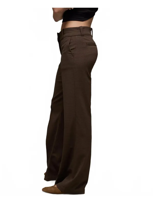 AE Stretch Mid-Rise Flare Trouser Pants American Eagle NWT Light Brown Size 0R - Image 3