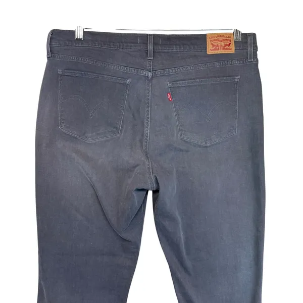 Levi Strauss Classic Straight Gray Jeans Women Wardrobe Staple Size 33 (16)‎ - Image 6