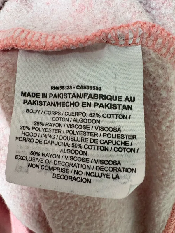 Nike Pink Women Crewneck Hoodie With White Swoosh L - Image 5