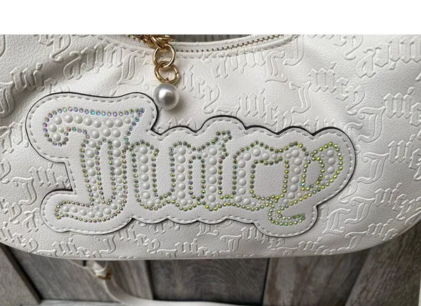 Juicy Couture | White Shoulder Bag with Coin Pouch & Chain Detail - Image 2