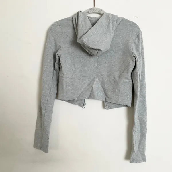 Alo Yoga Sway Full Zip Hoodie Athletic Heather Grey M - Image 7