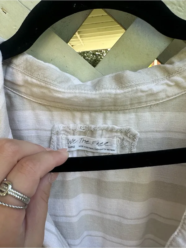 Free people button down top - Image 4