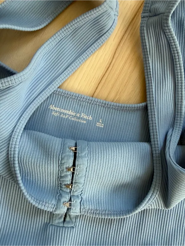 Blue Abercrombie and Fitch Bodysuit size L - Image 5