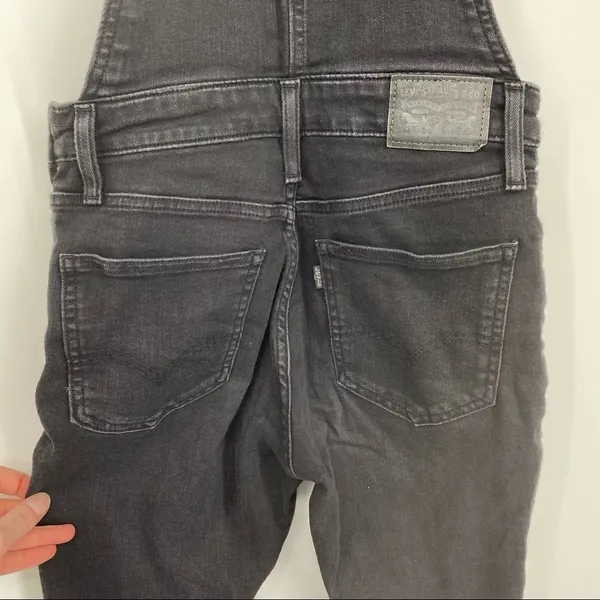 Levi’s Sexy Soft Black Denim Skinny Fit Overalls Size‎ 26 Size 2 - Image 9