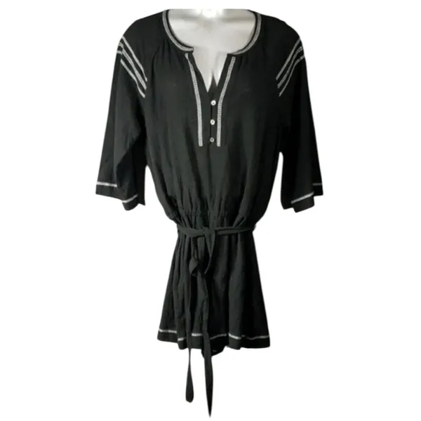 Universal Threads™ Women's Embroidered Romper - Image 4