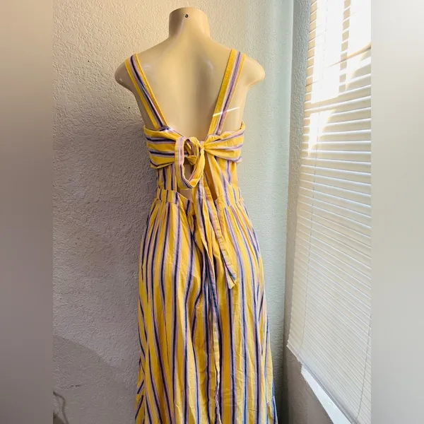 ASOS crop top maxi dress yellow size US 8 - Image 14
