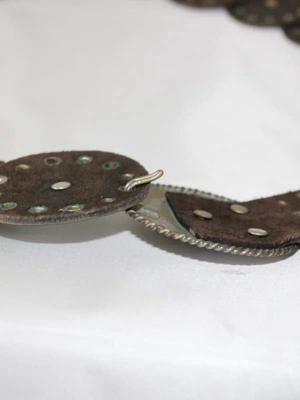 Black & Brown Concho Western Boho Statement Belt - Image 11