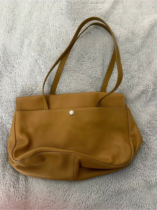 Longchamp Patch Pocket Leather Shoulder Bag - Image 2