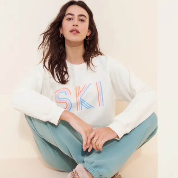 Retrobrand Ski Graphic Sweatshirt Size Small - Image 2