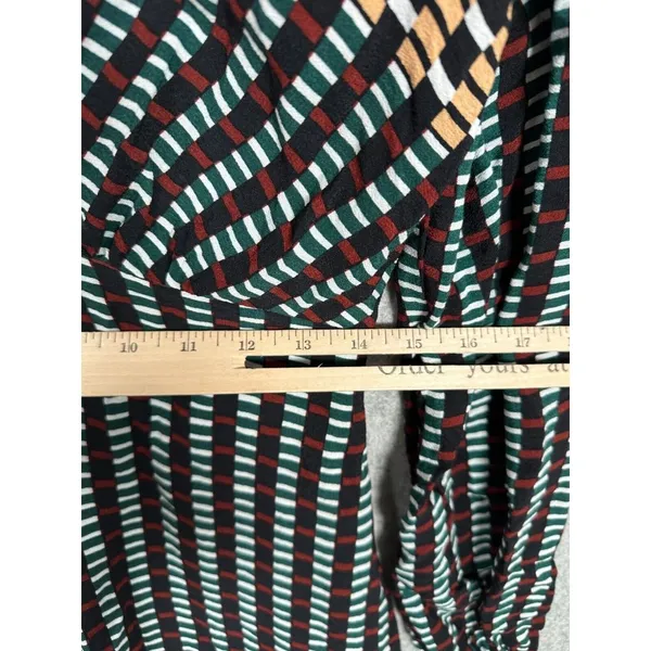 Maeve Size 4 Dress Long‎ Sleeve Geometric Faux Wrap Colorful Womens A-Line - Image 5