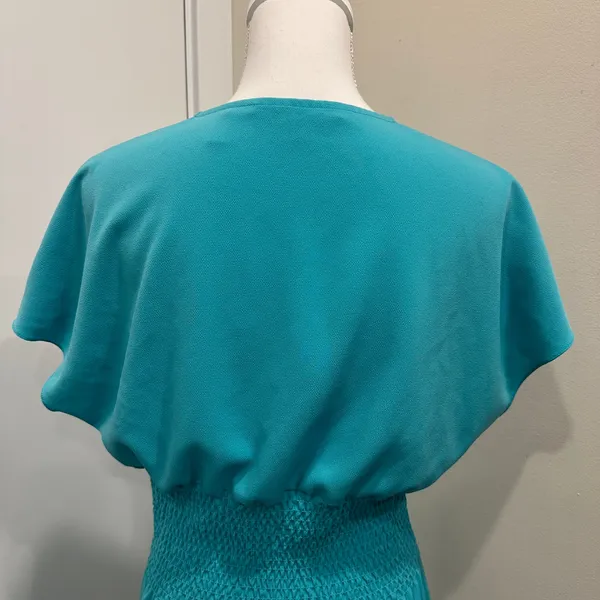 Draper James Mint Green Flutter Sleeve Blouson Maxi Dress‎ Coastal Preppy Medium - Image 9
