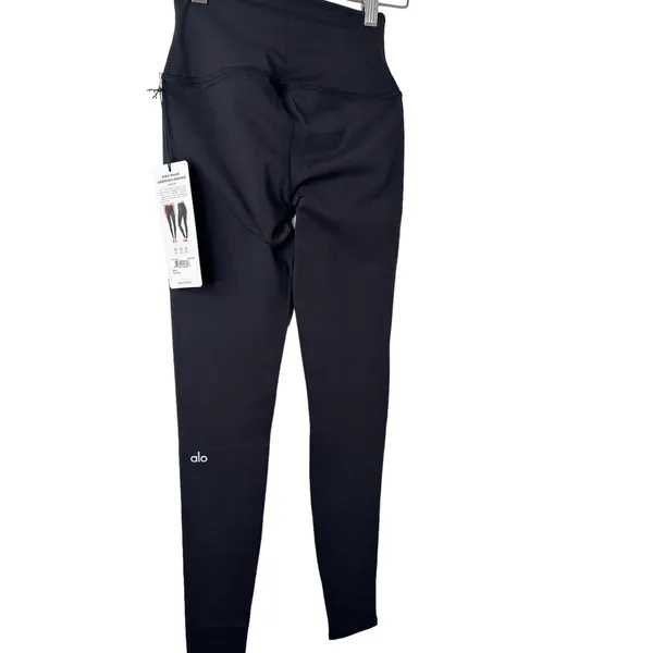 NWT Alo Yoga High Waisted Airbrush Leggings Black Size XXS - Image 5