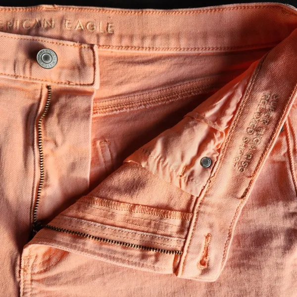 American‎ Eagle Womens Soft Grunge Orange Shorts Stretched, 12 - Image 2