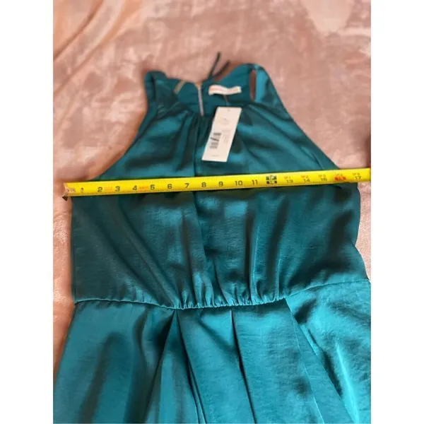NWT Rebecca Taylor Halter Teal Green Cocktail Mini Dress Size 6 Dinner Datenight - Image 8