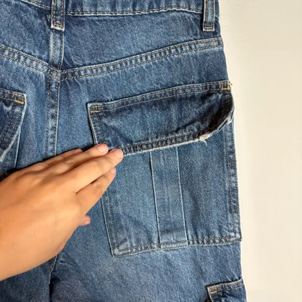 Zara wide leg cargo jeans - Image 4