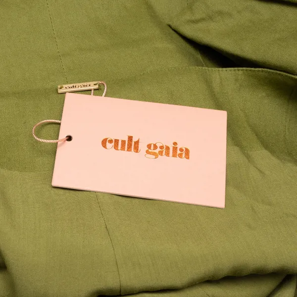 CULT GAIA - Alexandra Linen Blend‎ Cutout Sheath Dress - Image 4